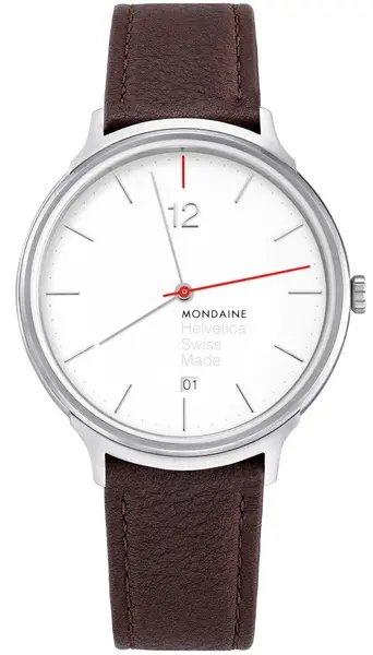 Image of Mondaine Watch Helvetica Light Spiekermann Edition - White MD-196