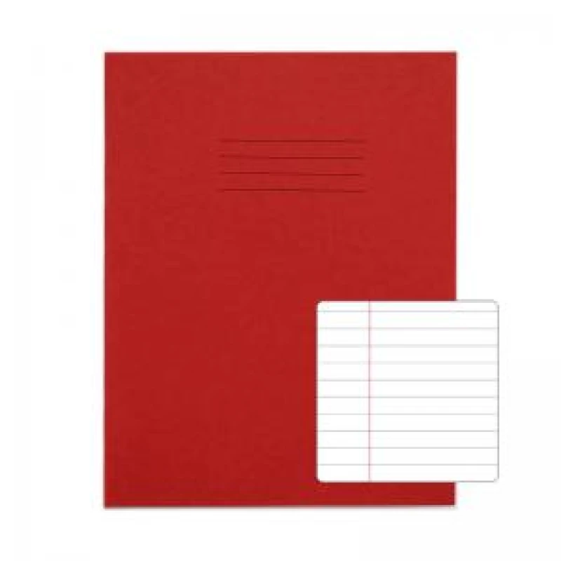 Image of RHINO 9 x 7 Exercise Book 48 Page, Red, F8M (Pack of 100)