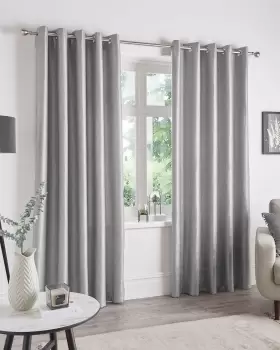 Image of Cotton Traders Thermal Blockout Curtains in Grey