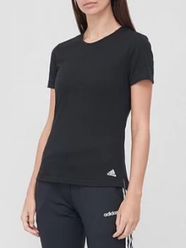 Image of adidas Designed 2 Move Prime T-Shirt - Black, Size 2Xs, Women