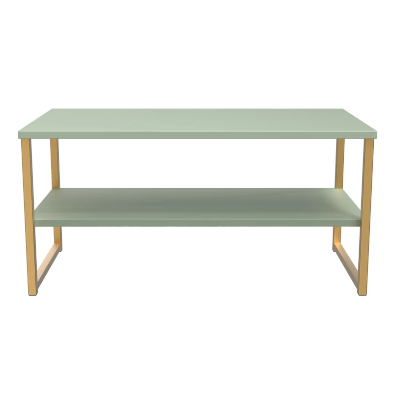 Image of Tamworth Lagre Open Coffee Table In Reed Green (Ready Assembled)