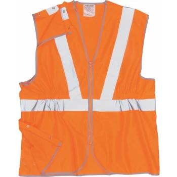 Image of Hi-vis Vest, Orange, for the Rail Industry (S) - Portwest