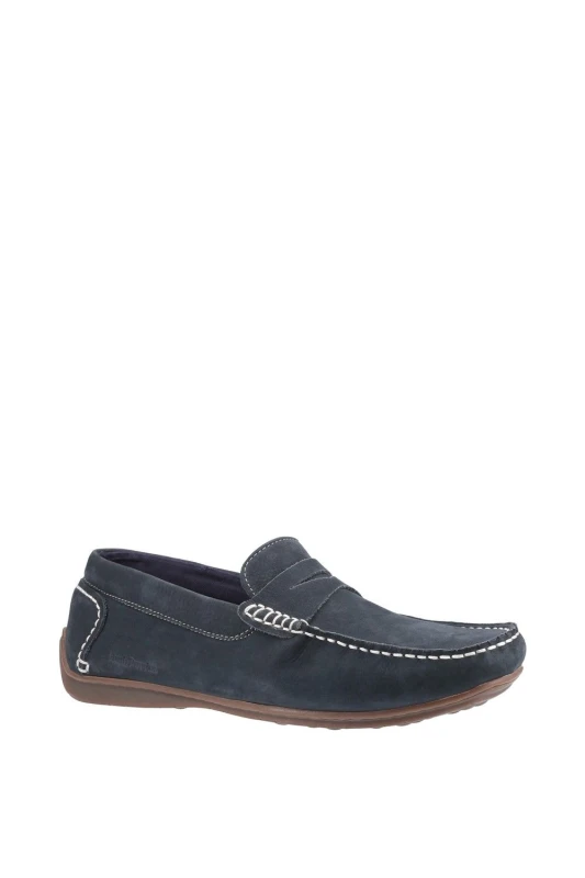 Image of Hush Puppies Hush Puppies Men 'Roscoe' Slip On Shoes in Navy Size: 10 Navy 10 Male 5038600657121