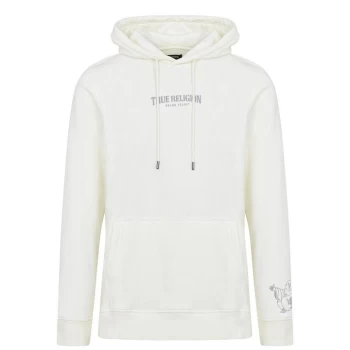 Image of True Religion Arch Logo Hoodie - White