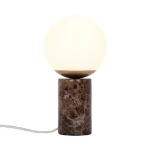 Image of Lilly Globe Table Lamp Brown E14