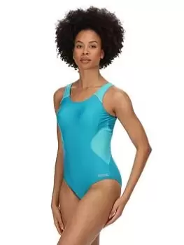Image of Regatta Active Swimsuit, Turquoise, Size 16, Women