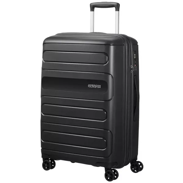Image of American Tourister Sunside Medium Spinner Black Suitcase