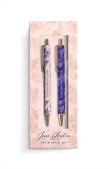 Image of Jane Austen: Floral Pencil and Pen Set