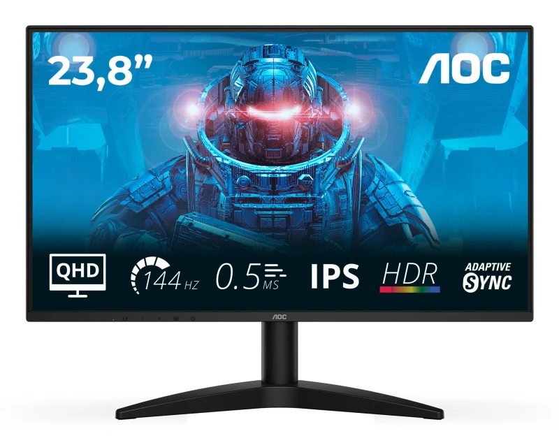 Image of AOC AOC B3 Q24B36X computer monitor 60.5cm (23.8") 2560 x 1440 pixels Quad HD LED Black Q24B36X