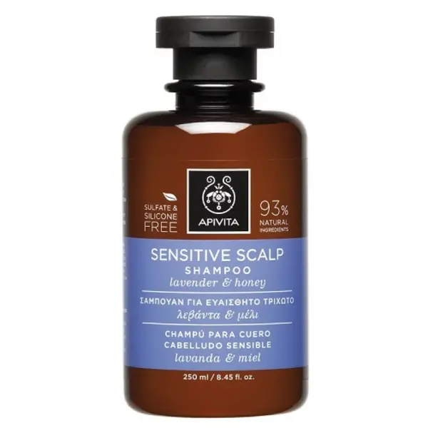 Image of Apivita Sensitive Scalp Lavender & Honey Shampoo 250ml