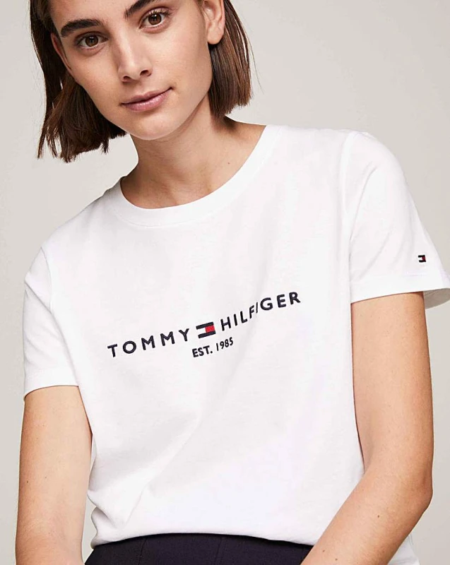 Image of Tommy Hilfiger Essential T Shirt - White White 16