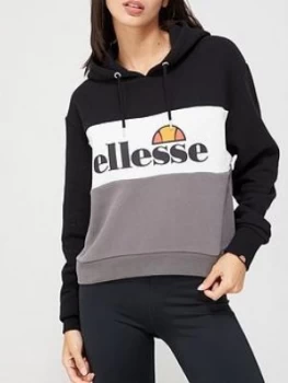 Image of Ellesse Heritage Allesandro Crop Hoodie - Black