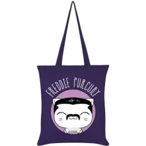 Image of VI Pets Freddie Purcury Tote Bag (One Size) (Violet/White) - Violet/White