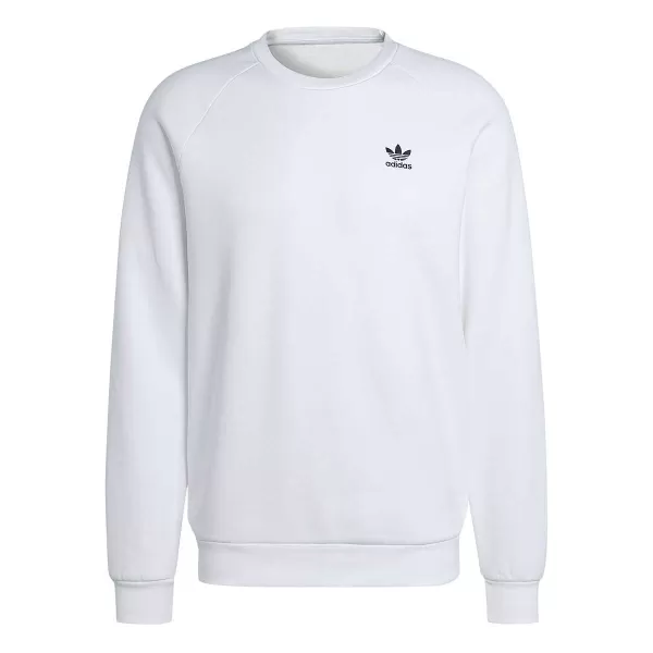 Image of Adidas Trefoil Essentials Crewneck, White/white