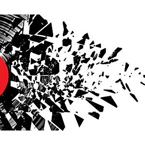 Image of ohpopsi Smashed Vinyl Wall Mural Black 14.4m L