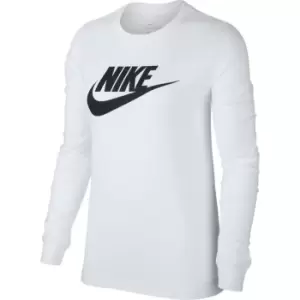 Image of Nike Futura Long Sleeve T Shirt Womens - White