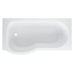 Image of Cooke Lewis Adelphi LH Acrylic P shaped Shower Bath L1495mm W800mm
