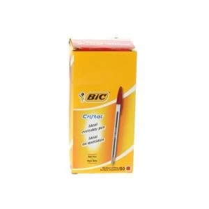 Image of Original Bic Cristal Medium Ballpoint Pen Red 837361