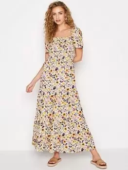 Image of Long Tall Sally Bright Floral Maxi Dress, Yellow, Size 16, Women