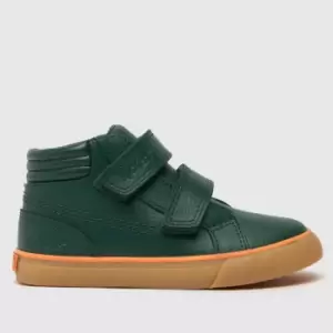 Image of Kickers Dark Green Tovni Hi Padded Boys Toddler Boots