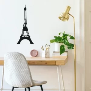 Image of Eiffel Tower Black Decorative Metal Wall Accessory