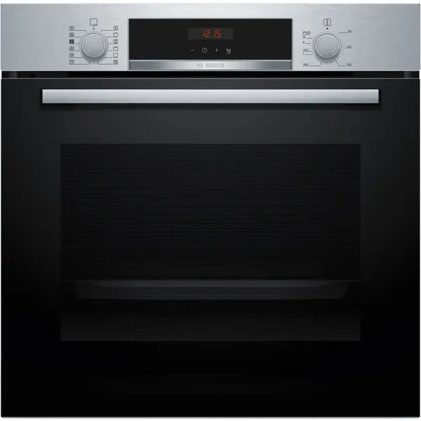 Image of Bosch Series 4 HQA574BS3B Built In Electric Single Oven and Pyrolytic Cleaning - Stainless Steel - A+ Rated