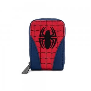 Image of Loungefly Marvel Spiderman Classic Cosplay Accordian Cardholder