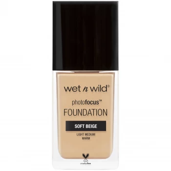 Image of wet n wild photofocus Foundation 30ml (Various Shades) - Soft Beige
