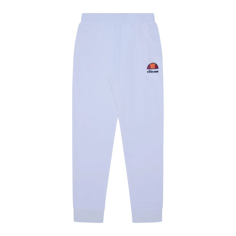 Image of Ellesse Mens Saxcony Closed Hem Jersey Joggers White male X Small
