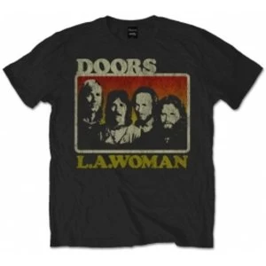 Image of The Doors LA Woman Mens Blk T Shirt: Large