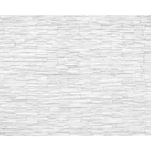 Image of Origin Murals Slate White Wall Mural - 3.5 x 2.8m