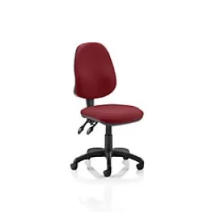Image of Dynamic Permanent Contact Backrest Task Operator Chair Without Arms Eclipse Plus II Ginseng Chilli Seat Without Headrest High Back
