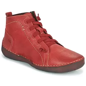 Image of Josef Seibel FERGEY 86 womens Shoes (High-top Trainers) in Red