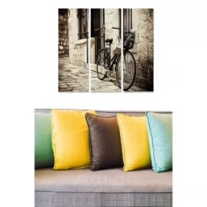 Image of MDF85630 Multicolor Decorative MDF Painting (3 Pieces)