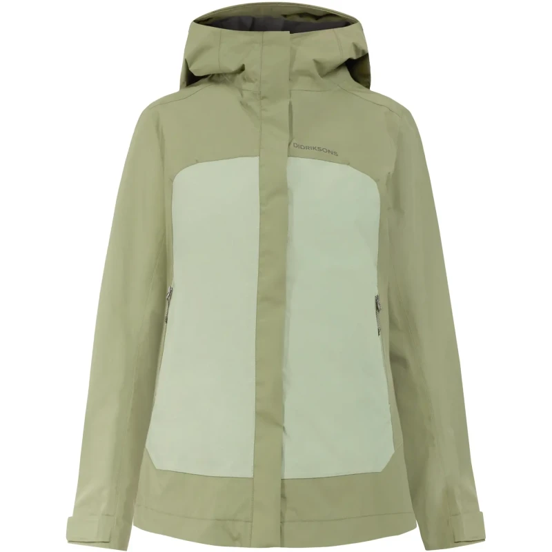 Image of Womens waterproof jacket Didriksons Grit Vert Female 44