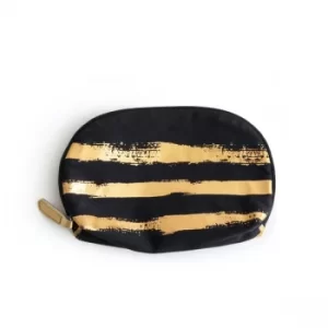 Image of Large Rosanna Brush Stroke Gold Cosmetic Bag