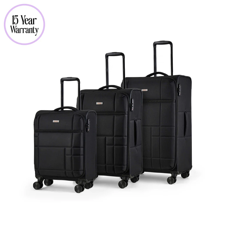 Image of Rock Rock Tokyo Medium Suitcase Black - Rock - Size: Medium Black Medium UH17701