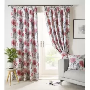 Image of Ashley Wilde Sofia Curtain, 168cm x 229cm, Scarlet