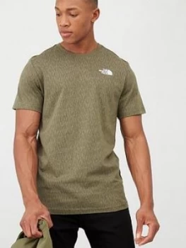 Image of The North Face Short Sleeve Redbox T-Shirt - Olive