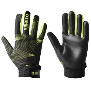 Image of ONeills Phoenix GAA Gloves Mens - Black/FL/Yellow