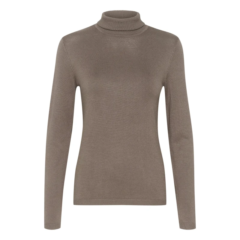 Image of culture Womens turtleneck sweater CULTURE Annemarie Marron Female XS