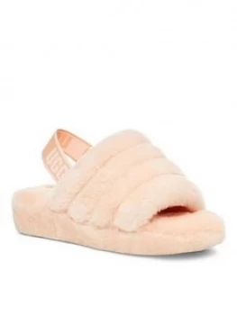 Image of UGG Fluff Yeah Slide Slipper, Scallop, Size 4, Women