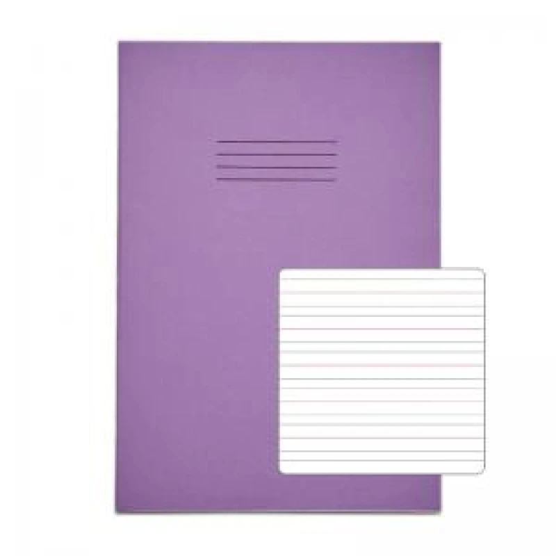 Image of RHINO A4 Handwriting Book 40 Pages 20 Leaf Purple Narrow-Ruled 4mm VTSRVEX3344152