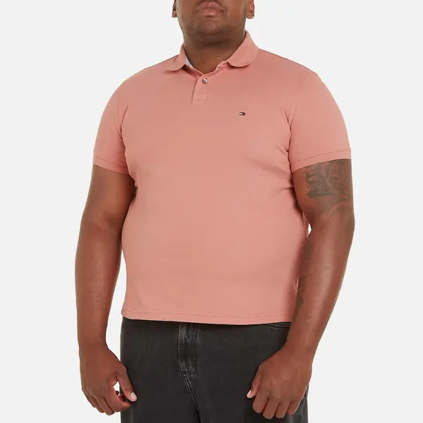 Image of Tommy Hilfiger 1985 Logo Cotton-Blend Polo Shirt - M