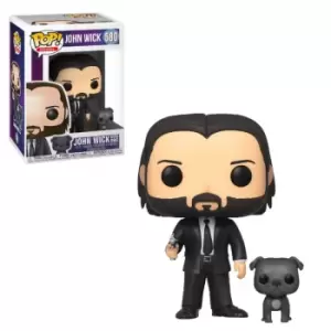 Image of John Wick with Dog Pop! Vinyl Figure
