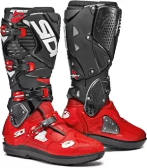 Image of Sidi Crossfire 3 SRS Motocross Boots Black Red