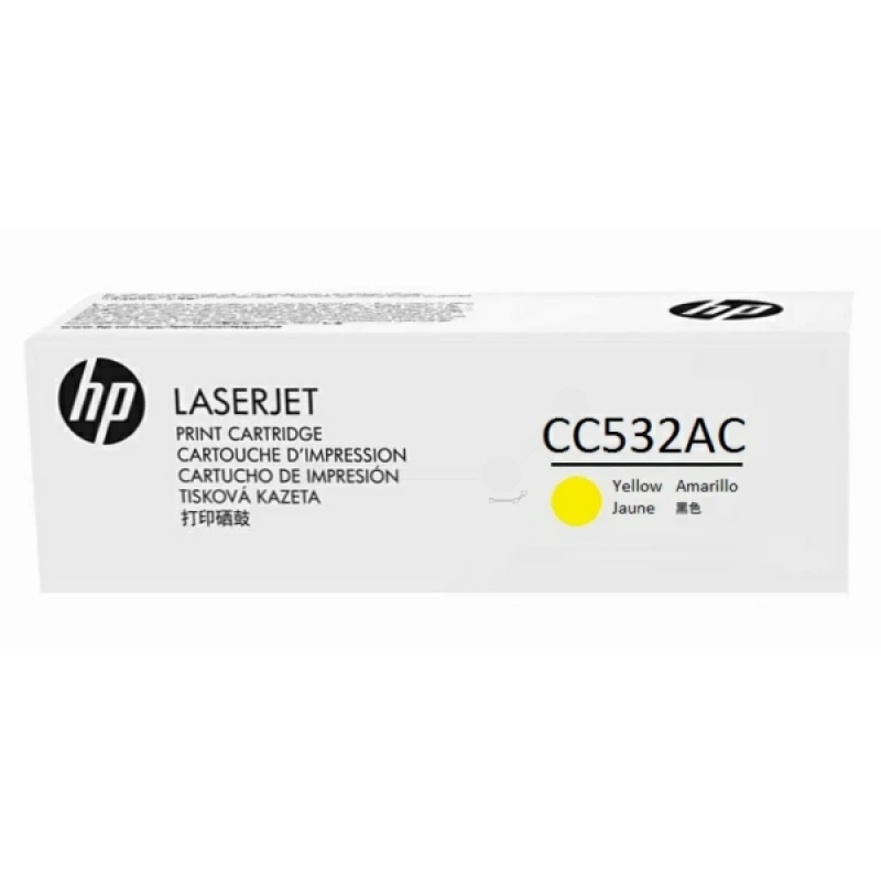 Image of HP CC532AC/304A Toner cartridge yellow Contract. 2.8K pages ISO/IEC 19