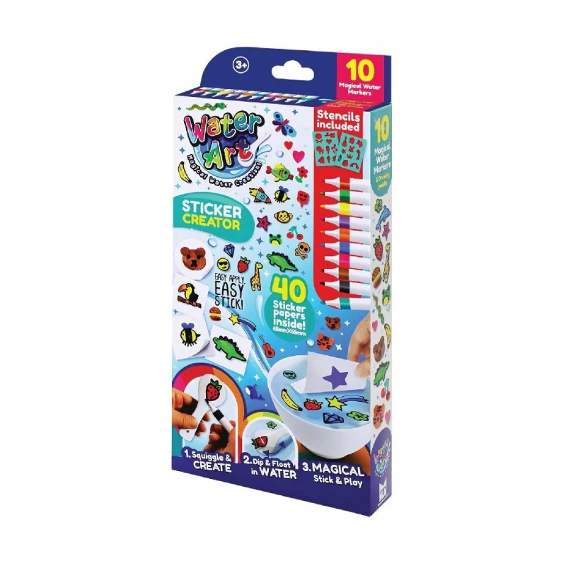 Image of Brainstorm Toys Water Art Magical Sticker Creater Arts & Crafts Set Multicolor Unisex