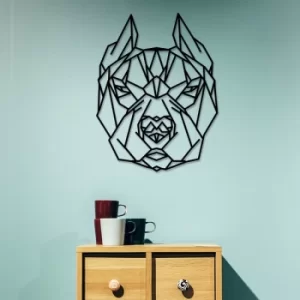 Image of Pit Bull Black Decorative Metal Wall Accessory