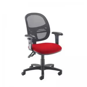 Image of Jota Mesh medium back operators chair with adjustable arms - Panama